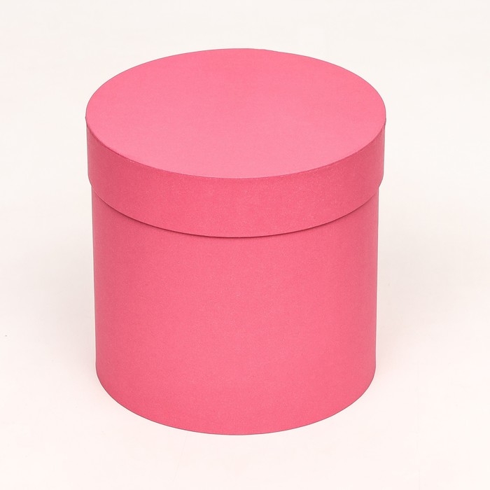 Шляпная коробка, розовая, 18 х 18 см
