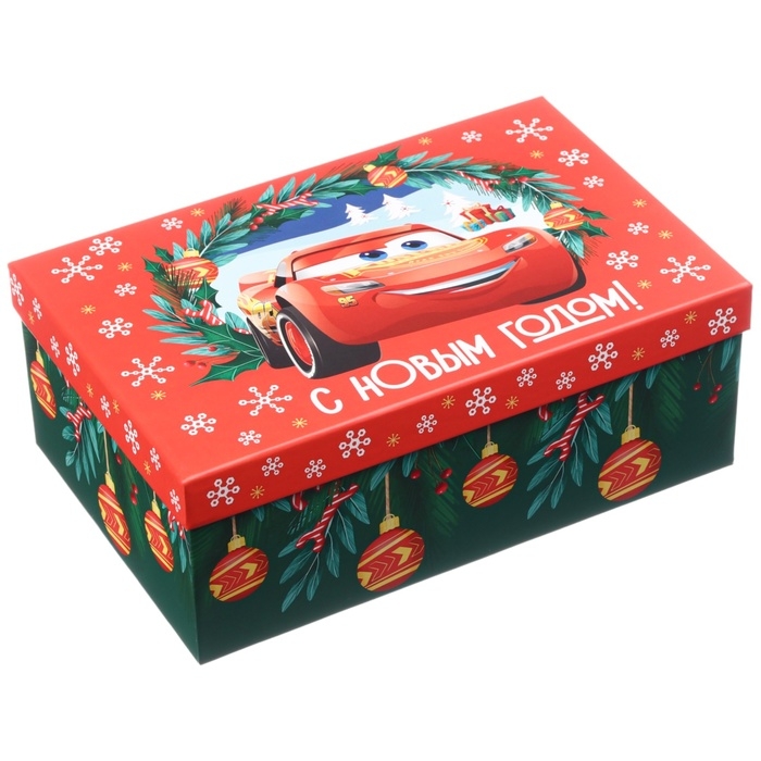 Новый год. Набор коробок 10 в 1 "С Новым годом!", Disney красная