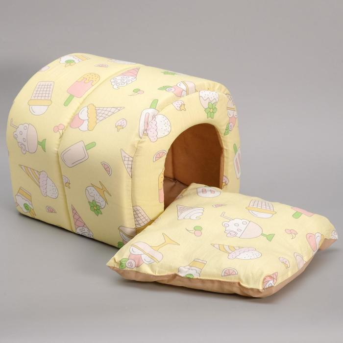 Домик-тоннель 25 х 25 х 28 см микс цветов Домик-тоннель 25 х 25 х 28 см микс цветов