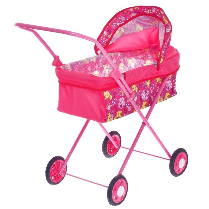 Коляска кукольная № 1, цвета МИКС Коляска кукольная № 1, цвета МИКС