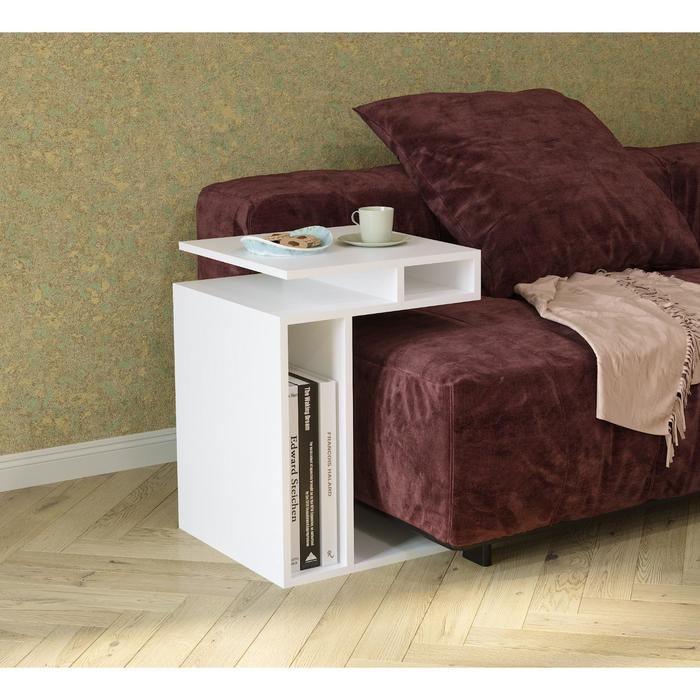 Стол приставной Болеро, 440х440х620, Белый Стол приставной Болеро, 440х440х620, Белый