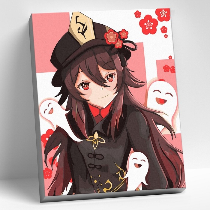 Картина по номерам 30 &times; 40 см &laquo;Геншин&raquo; &laquo;Ху Тао&raquo; 17 цветов