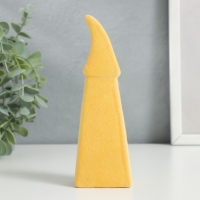 Сувенир керамика "Бородатый гномик в высоком колпаке" жёлтый флок 15,3х3,2х5 см Сувенир керамика "Бородатый гномик в высоком колпаке" жёлтый флок 15,3х3,2х5 см
