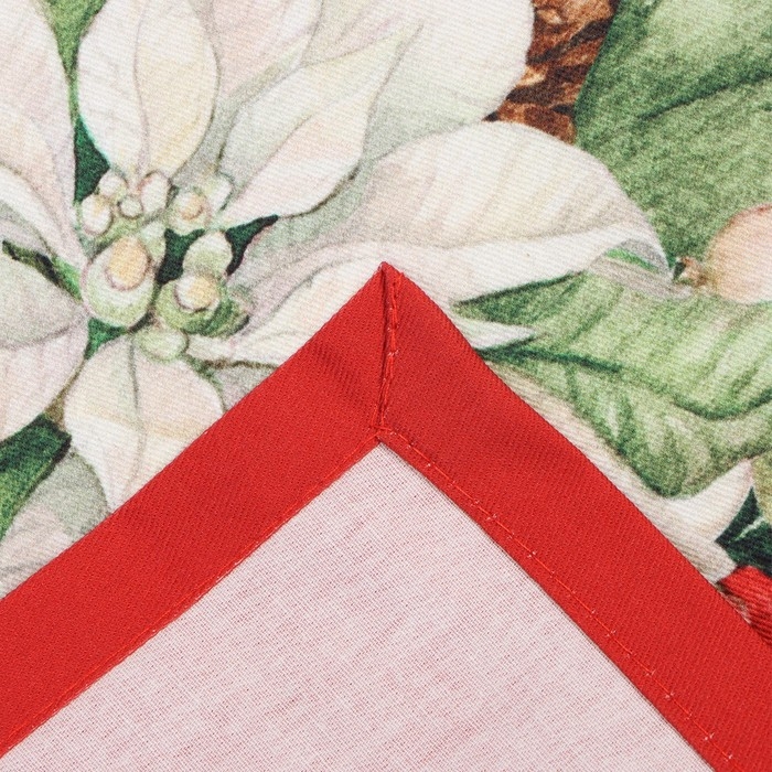 Набор новогодних салфеток Этель &laquo;Рождественский венок&raquo;, 40х40 см - 4 шт, хлопок, саржа