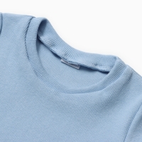 Футболка для девочки MINAKU, цвет голубой, рост 146 см