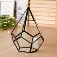 Флорариум каркас "Угольник" 21x14 см, чёрный