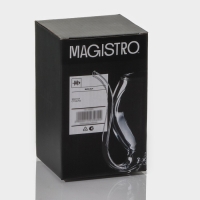 Бокал из стекла с трубочкой для вина Magistro &laquo;Пантера&raquo;, 300 мл