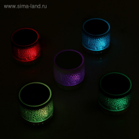 Портативная колонка Luazon LAB-04, с подсветкой, Bluetooth, USB, microSD, microUSB, МИКС Портативная колонка Luazon LAB-04, с подсветкой, Bluetooth, USB, microSD, microUSB, МИКС