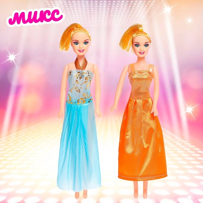 Кукла-модель «Модница» в платье, МИКС Кукла-модель «Модница» в платье, МИКС