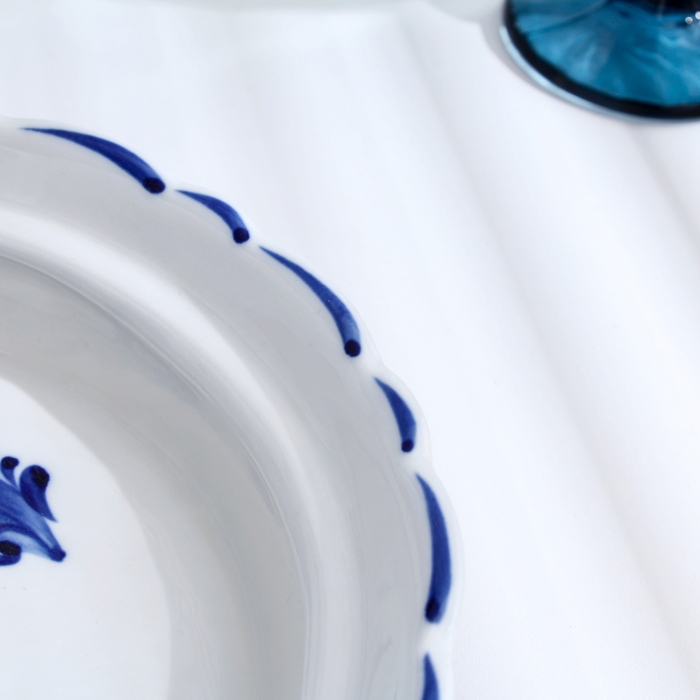 Блинница Блинница "Уточка", d-24см, h-20,5см, гжель, 1 сорт