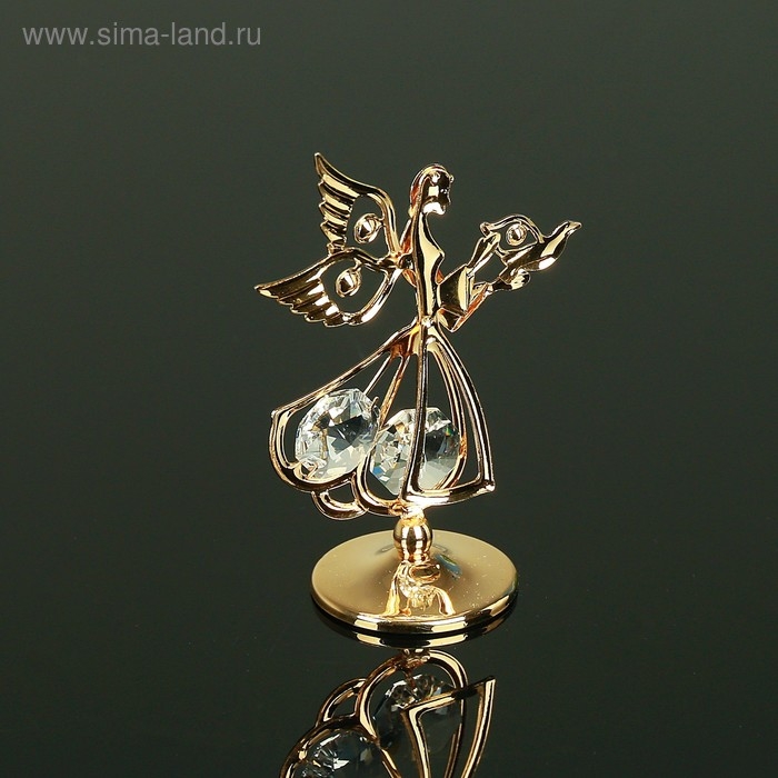 Сувенир &laquo;Ангел с голубем&raquo;, 3&times;5&times;7.5 см, с кристаллами