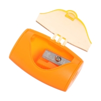 Точилка 1 отверстие с контейнером, ЗХК "Цветик", оранжевая, 2251525 Точилка 1 отверстие с контейнером, ЗХК "Цветик", оранжевая, 2251525