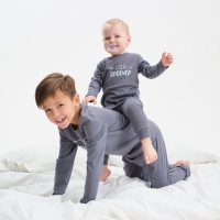 Комбинезон Крошка Я "Brother", рост 62-68 см, цвет тёмно-серый Комбинезон Крошка Я "Brother", рост 62-68 см, цвет тёмно-серый