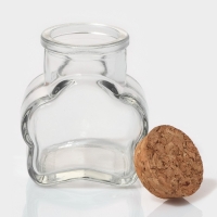 Набор стеклянных баночек для сыпучих продуктов с пробковой крышкой Доляна «Парфе. Облачко», 100 мл, 6,5×5×7,5 см, 12 шт Набор стеклянных баночек для сыпучих продуктов с пробковой крышкой Доляна «Парфе. Облачко», 100 мл, 6,5×5×7,5 см, 12 шт