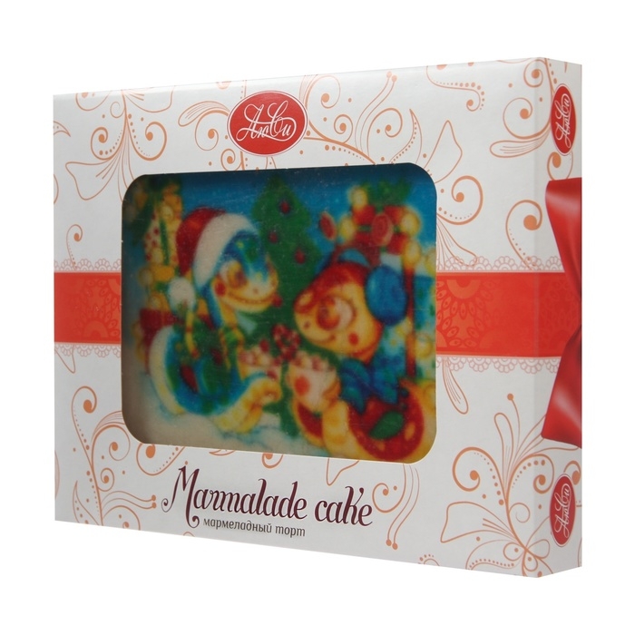 Новый год. Мармеладный торт "Символ года", МИКС, 350 г