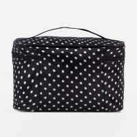 Косметичка на молнии, с зеркалом, цвет чёрный Косметичка на молнии, с зеркалом, цвет чёрный