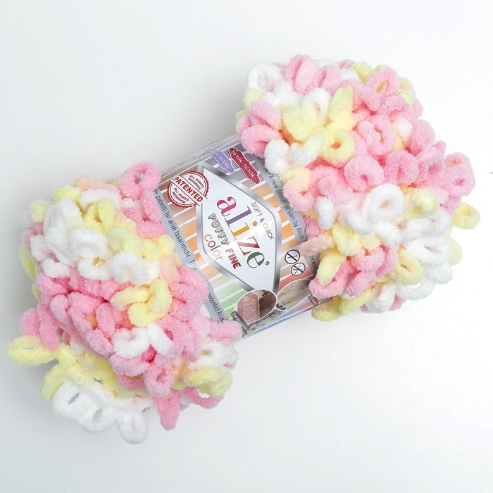 Пряжа "Puffy Fine Color" 100% микрополиэстер 14,5м/100гр (6367)