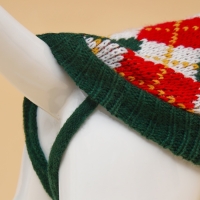 Свитер "Шахматы",  XL (ДС 34, ОШ 34, ОГ 32-51 см)