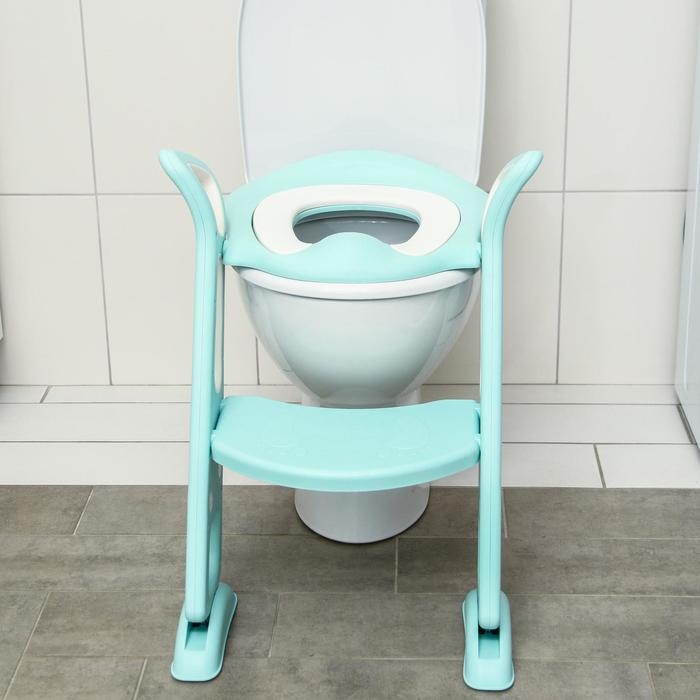Детская накладка - сиденье на унитаз, цвет бирюзовый Детская накладка - сиденье на унитаз, цвет бирюзовый