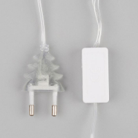 Гирлянда &laquo;Нить&raquo; 5 м с насадками &laquo;Клубки кремовые&raquo;, IP20, прозрачная нить, 20 LED, свечение тёплое белое, 220 В