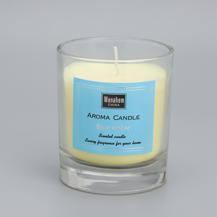 Свеча ароматическая Свеча ароматическая "Aroma Candle", черный каштан Бунге, 8х9 см