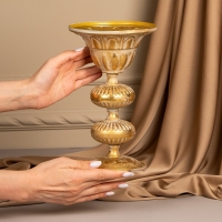 Подсвечник металл &laquo;Ярусы&raquo; для одной свечи 16 х 16 х 25 см