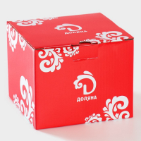 Чайная пара Доляна &laquo;Русский узор&raquo;, чашка 210 мл, блюдце d=14 см