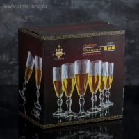 Бокал для шампанского стеклянный &laquo;Доменик&raquo;, 170 мл, 6,5&times;20,7 см