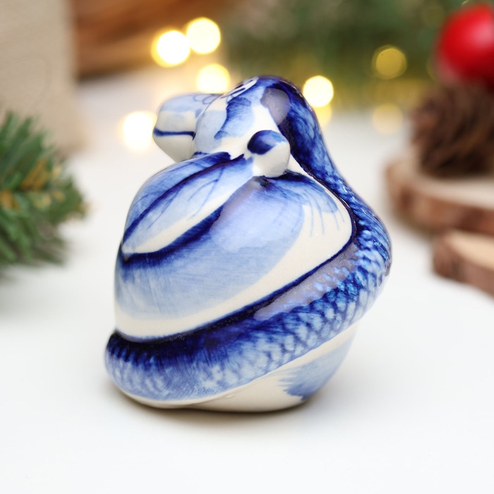 Сувенир символ года Сувенир символ года "Змей", гжель