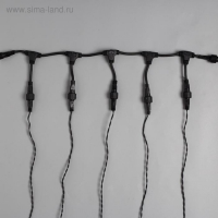 Гирлянда &laquo;Клип-лайт&raquo; 5 нитей по 20 м, IP44, УМС, тёмная нить, 665 LED, свечение зелёное, 24 В