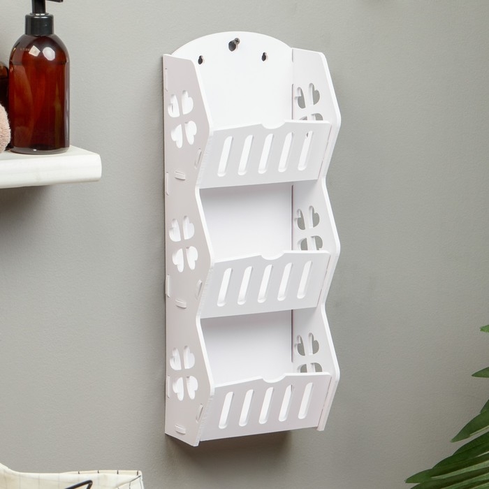 Полка для ванной комнаты 45 х 11 х 17 см, пластик Полка для ванной комнаты 45 х 11 х 17 см, пластик