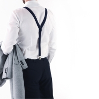 Подтяжки взрослые, ширина 2,5 см, цвет тёмно-синий Подтяжки взрослые, ширина 2,5 см, цвет тёмно-синий