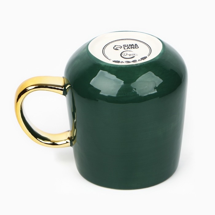 Новый год! Кружка новогодняя керамическая &laquo;Подарок&raquo;, 600 мл, цвет зелёный