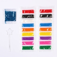 Набор для творчества: фреска песком с блёстками (9 цветов), "Попробуй догони", Тачки Набор для творчества: фреска песком с блёстками (9 цветов), "Попробуй догони", Тачки