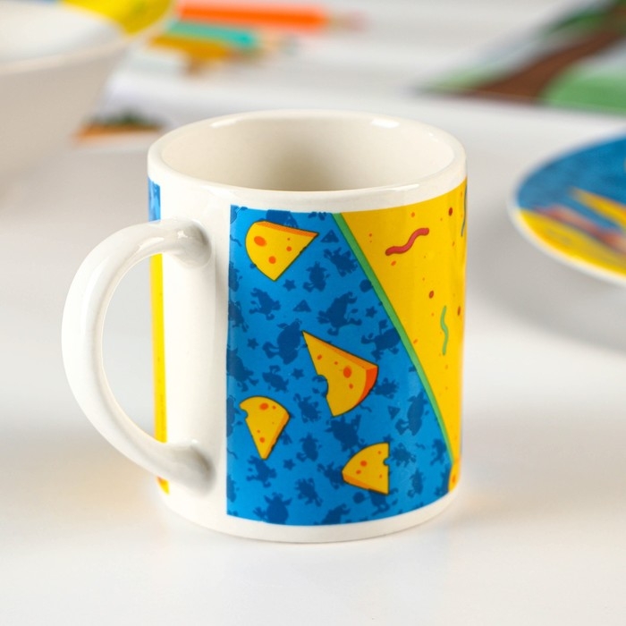 Набор детской посуды &laquo;Буба&raquo;: 3 предмета: кружка 240 мл, салатник d=18 см, тарелка d=19 см