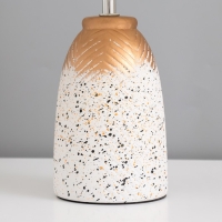 Лампа настольная "Киу" 1х40Вт Е14 белый/золото 22х22х34см