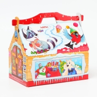 Новый год. Подарочная коробка Новогодняя КОРМУШКА "Деревянная" с анимацией 26,4 х 14 х 18,5 см. Новый год. Подарочная коробка Новогодняя КОРМУШКА "Деревянная" с анимацией 26,4 х 14 х 18,5 см.