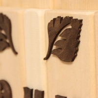 Полка - вешалка "Сауна", 35х30х7 см, 4 кр Полка - вешалка "Сауна", 35х30х7 см, 4 кр