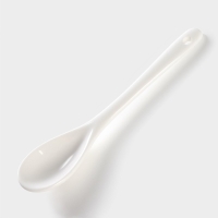 Банка для хранения сыпучих продуктов с ложкой Доляна &laquo;Ананас&raquo;, 300 мл, 10&times;14,5 см, керамическая, цвет белый