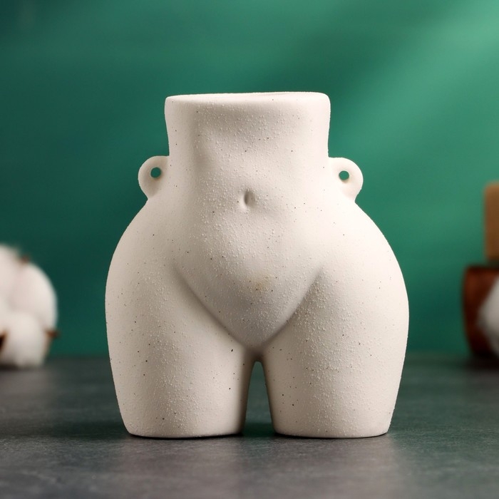 Подсвечник Подсвечник "Марта" белый песок, 10х6х8см