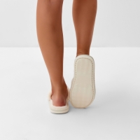 Тапочки женские размер 40-41, цвет молочный Тапочки женские размер 40-41, цвет молочный