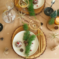 Скатерть новогодняя Этель &laquo;Новый год: Fir branches&raquo; 144х110см, 100%хл, 190г/м2