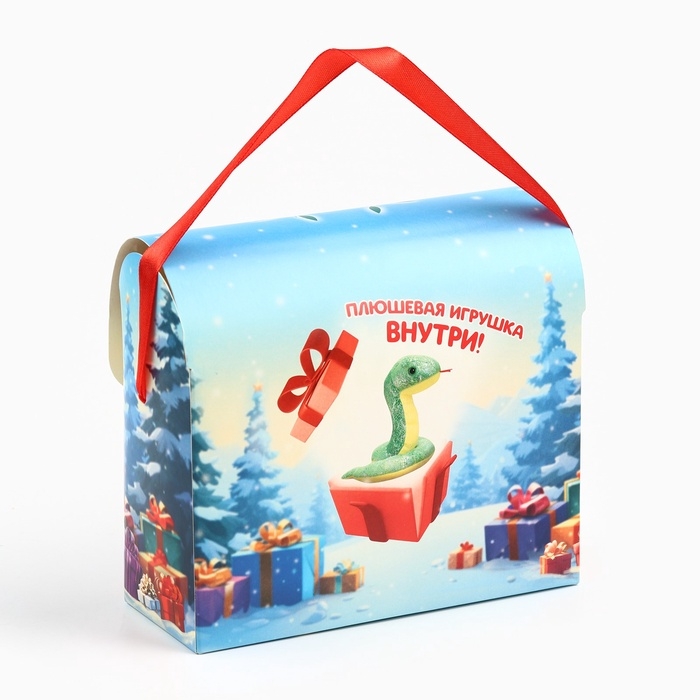 Сладкий детский новогодний подарок &laquo;С новым годом&raquo;, конфеты + мягкая игрушка, 250 г