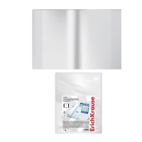 Набор обложек ПП 10 шт, 306 х 426 мм (А4), 50 мкм, ErichKrause "Glossy Clear", для контурных карт, атласов и раб.тетрадей, фиксированная, глянцевые Набор обложек ПП 10 шт, 306 х 426 мм (А4), 50 мкм, ErichKrause "Glossy Clear", для контурных карт, атласов и раб.тетрадей, фиксированная, глянцевые