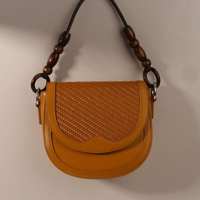 Ручки для сумки, 2 шт, 44,5 &times; 4,5 см, цвет коричневый