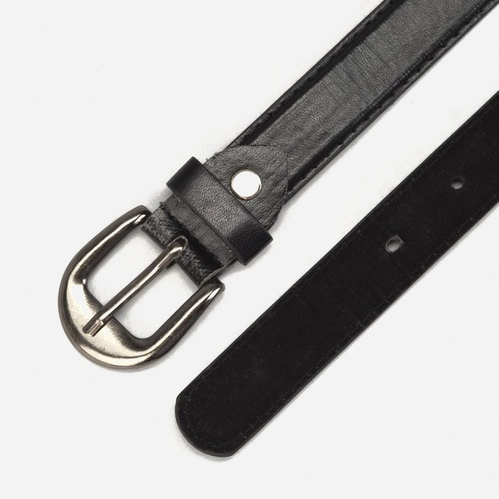 Ремень детский, ширина 2,2 см, винт, пряжка металл, цвет чёрный Ремень детский, ширина 2,2 см, винт, пряжка металл, цвет чёрный