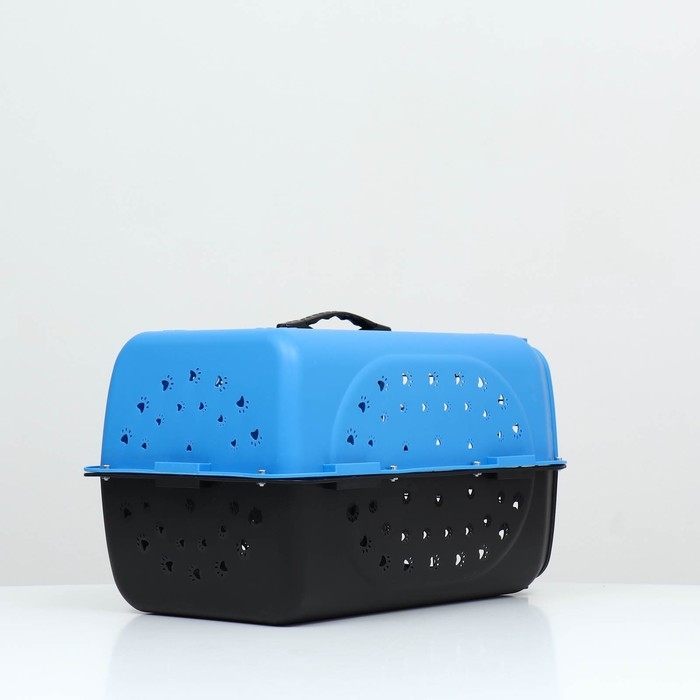 Переноска для животных пластиковая с металлической дверью 47 х 30 х 35 см, вес до 12 кг, голубая 9 Переноска для животных пластиковая с металлической дверью 47 х 30 х 35 см, вес до 12 кг, голубая 9