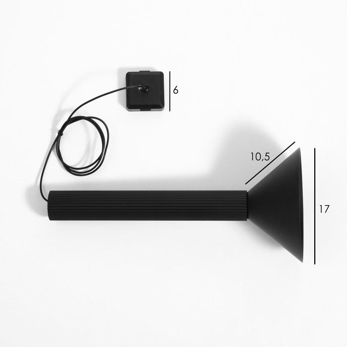 Светильник трековый SLIM Светильник трековый SLIM "Фонарь" LED 12Вт 3000K-6000К 48V CRI90 черный 17х17х39-139см