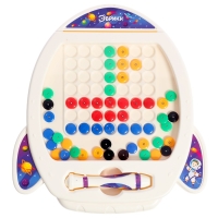 Магнитный планшет для рисования &laquo;Ракета&raquo;, мозаика, 10 карточек