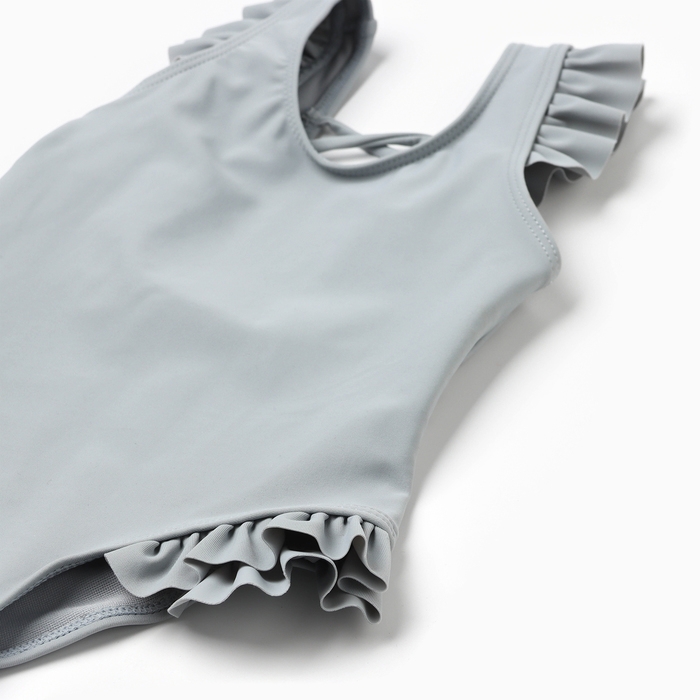 Купальник слитный детский MINAKU, цвет серый, рост 116-122 см